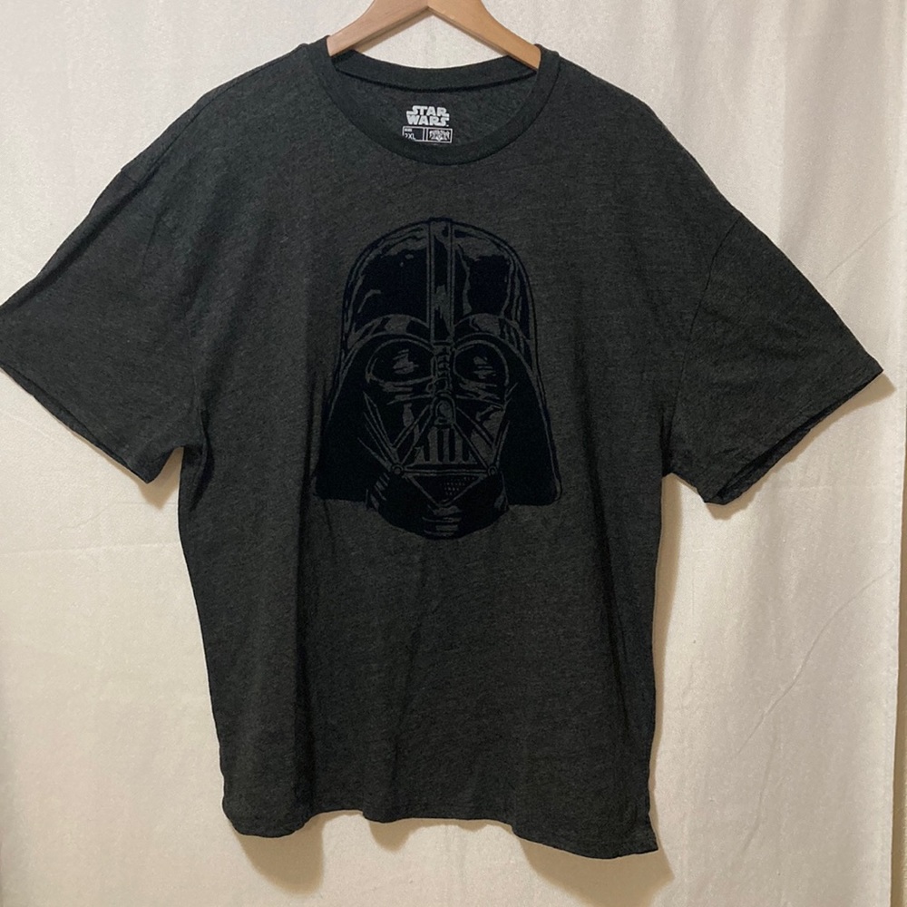 Star Wars Dark Grey Darth Vader Logo Short Sleeve Tee Shirt - Men’s Size 2XL